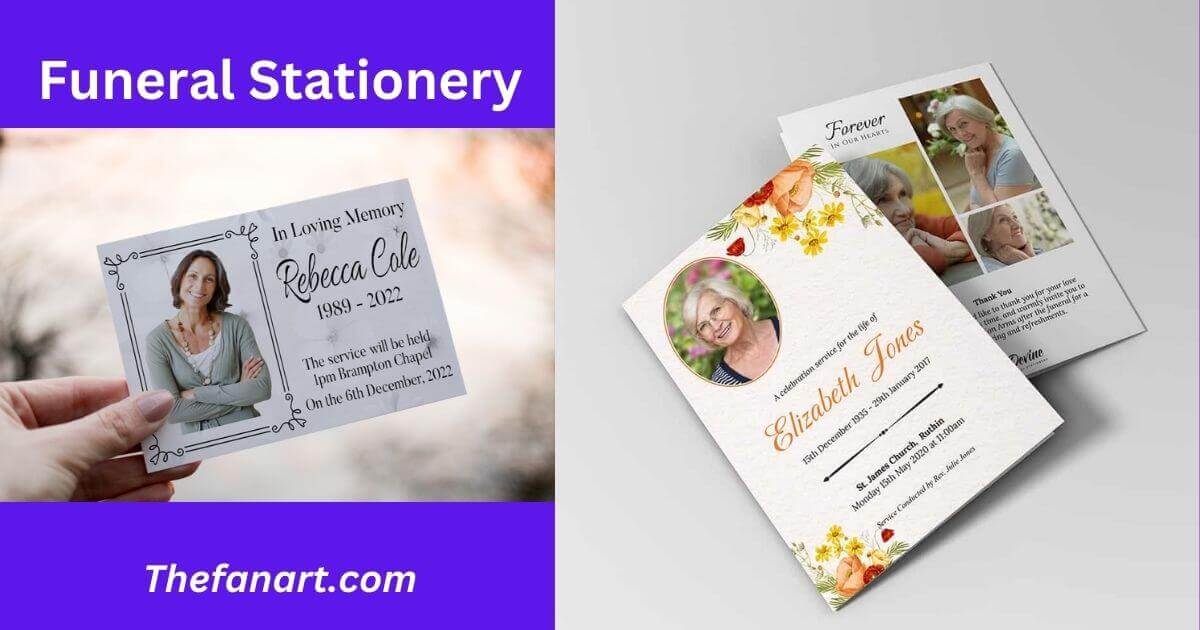 funeral stationery